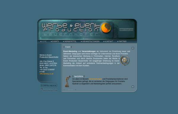 Vorschau von www.wep.co.at, Werbe & Event Production
