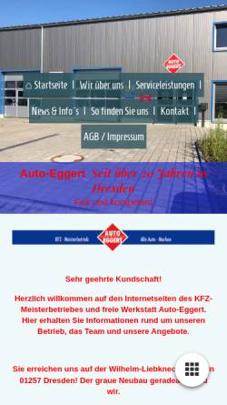 Vorschau der mobilen Webseite www.auto-eggert.info, KFZ-Meisterbetrieb Auto-Eggert