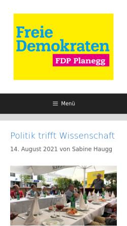Vorschau der mobilen Webseite www.fdp-planegg.de, FDP Planegg