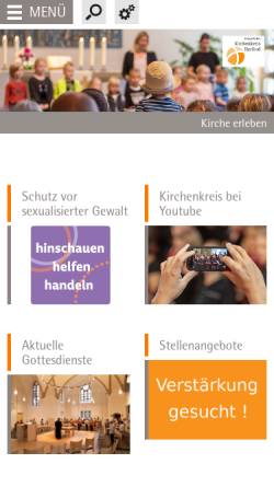 Vorschau der mobilen Webseite www.kirchenkreis-herford.de, Kirchenkreis Herford