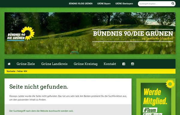Vorschau von www.gruene-ml.de, Bündnis 90/Die Grünen Garching
