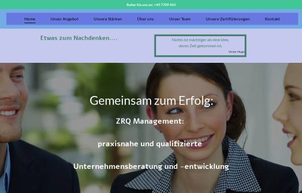 Vorschau von www.zrq.de, ZRQ BauManagement GmbH & Co. KG