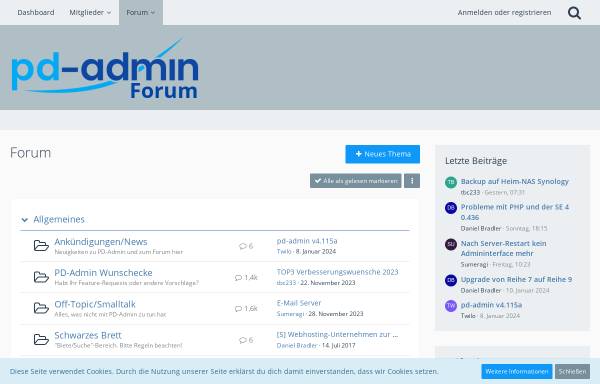 Pdadmin-forum.de