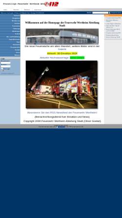 Vorschau der mobilen Webseite www.feuerwehr-wertheim.de, Freiwillige Feuerwehr Wertheim