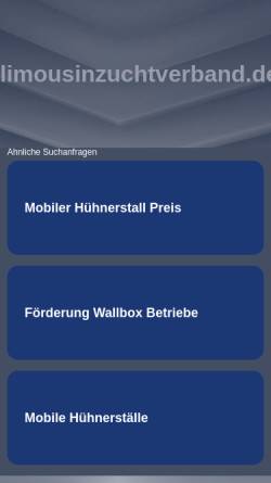 Vorschau der mobilen Webseite www.limousinzuchtverband.de, Bundesverband Deutscher Limousinzüchter e. V.