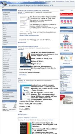 Vorschau der mobilen Webseite www.lv-bayern-gehoerlos.de, Landesverband Bayern der Gehörlosen e.V.