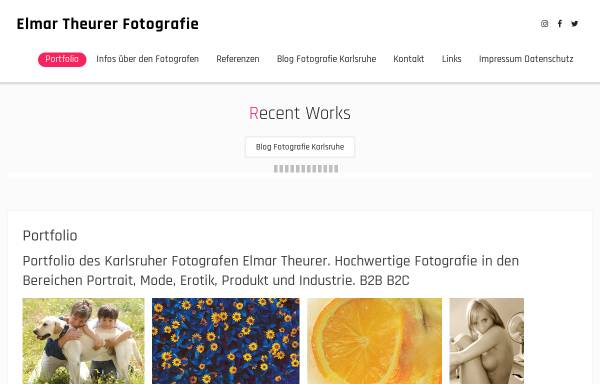 Vorschau von theurer-fotografie.de, Atelier für Fotografie und Styling - Elmar Theurer