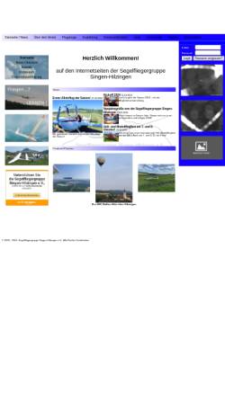 Vorschau der mobilen Webseite sfg-singen.de, Segelfluggruppe Singen
