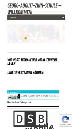 Vorschau der mobilen Webseite www.georg-august-zinn-schule.de, Georg-August-Zinn-Schule