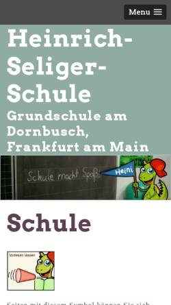 Vorschau der mobilen Webseite www.heinrich-seliger-schule.de, Heinrich-Seliger-Schule