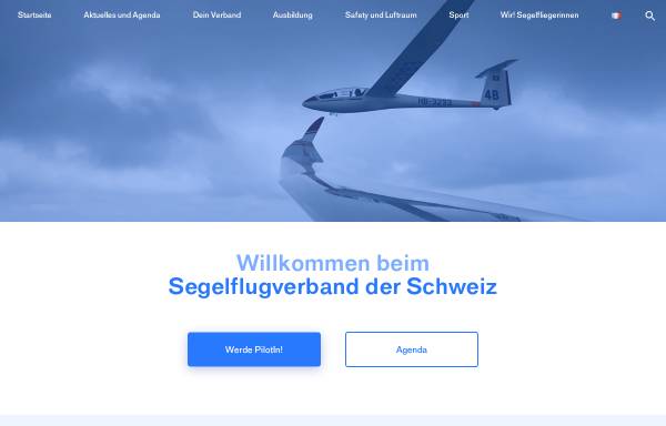Vorschau von www.segelfliegen.ch, Segelflugverband der Schweiz