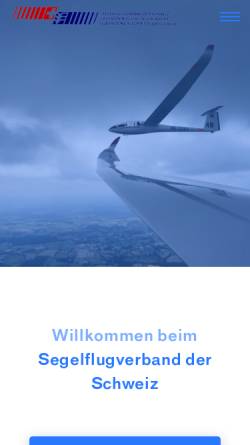 Vorschau der mobilen Webseite www.segelfliegen.ch, Segelflugverband der Schweiz