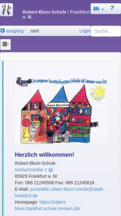 Vorschau der mobilen Webseite robert-blum.frankfurt.schule.hessen.de, Robert Blum Schule