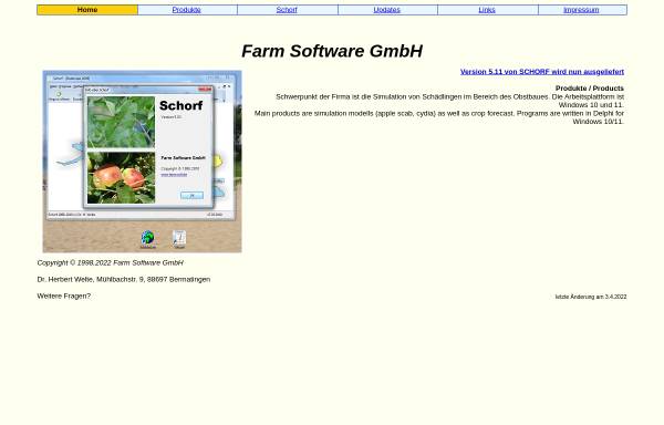 Vorschau von www.farmsoft.de, Farm Software GmbH