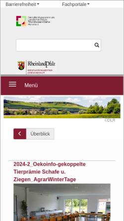 Vorschau der mobilen Webseite www.dlr-rnh.rlp.de, Pflanzenschutzmittelliste Obstbau