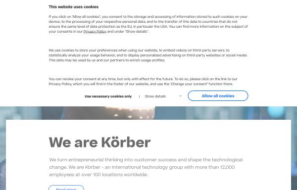 Vorschau von www.koerber.de, Körber AG