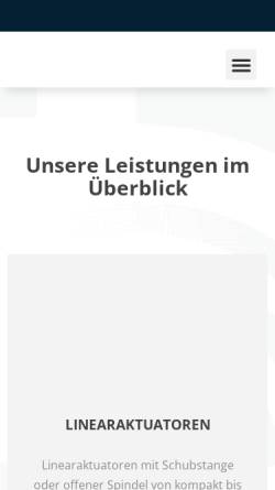 Vorschau der mobilen Webseite www.tea-hamburg.de, Technische Antriebselemente GmbH