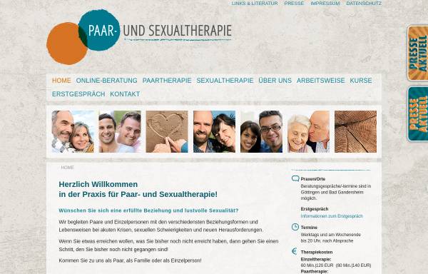 Vorschau von www.paartherapie-in-goettingen.de, Paarberatung und Therapie