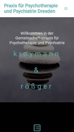 Vorschau der mobilen Webseite www.ppp-dresden.de, Praxis für Psychotherapie und Psychiatrie