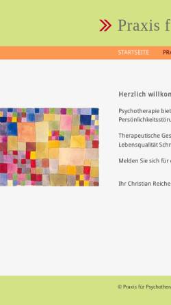 Vorschau der mobilen Webseite www.psychotherapeut-reichelt.de, Verhaltenstherapie - C. Reichelt