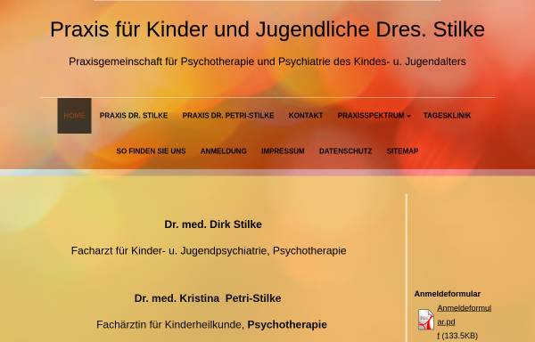 Vorschau von www.praxis-stilke.de, Dr. med. Dirk Stilke