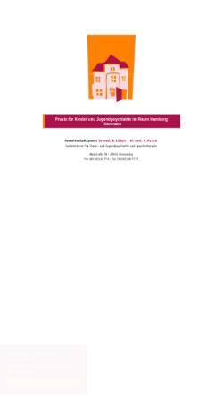 Vorschau der mobilen Webseite www.kjp-ahrensburg.de, KJP Ahrensburg | Gemeinschaftspraxis für Kinder- und Jugendpsychiatrie und -psychotherapie
