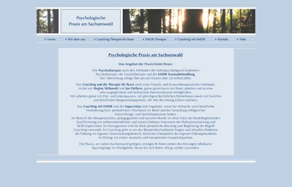 Vorschau von www.ppas-online.de, Psychologische Praxis am Sachsenwald