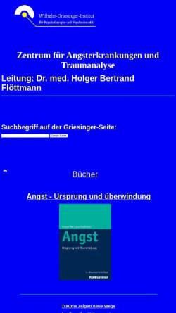 Vorschau der mobilen Webseite www.wilhelm-griesinger-institut.de, Wilhelm-Griesinger-Institut