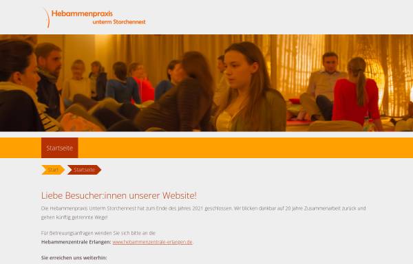 Vorschau von www.unterm-storchennest.de, Hebammenpraxis Unterm Storchennest