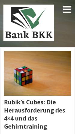 Vorschau der mobilen Webseite www.bank-bkk.de, Bank-Betriebskrankenkasse (BANK-BKK)