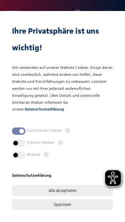 Vorschau der mobilen Webseite www.die-continentale-bkk.de, Betriebskrankenkasse Die Continentale