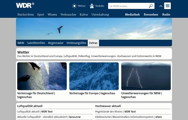 Rheinpegel und Hochwasserinformationen [WDR]