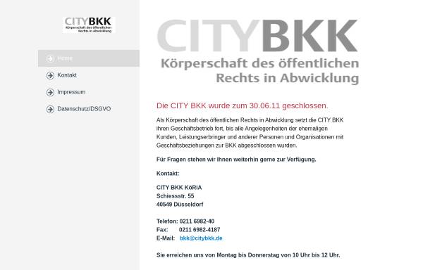 Vorschau von www.citybkk.de, City BKK