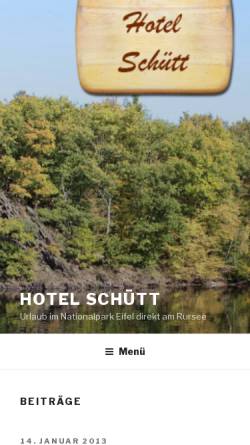 Vorschau der mobilen Webseite www.hotel-schuett.de, Hotel Schütt