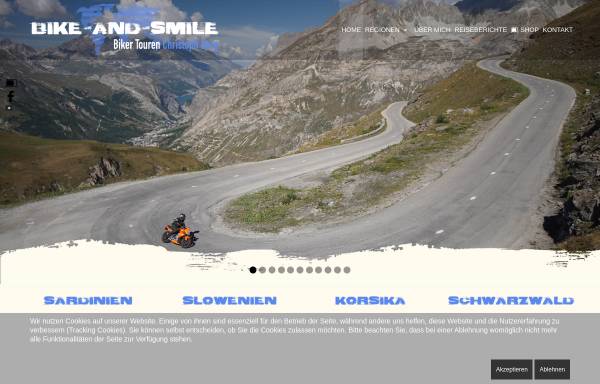 Vorschau von www.bike-and-smile.de, Bike und Smile in Korsika