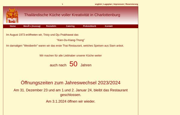 Vorschau von www.kien-du.de, Restaurant Kien-du