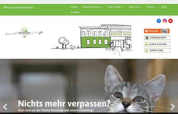 Vorschau von www.archenoah.at, Aktiver Tierschutz Steiermark