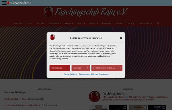 Vorschau von www.faschingsclubrain.de, Faschingsclub Rain am Lech