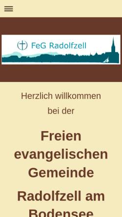 Vorschau der mobilen Webseite radolfzell.feg.de, Freie evangelische Gemeinde