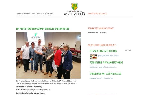 Vorschau von www.moitzfeld-ev.de, Dorfgemeinschaft Moitzfeld