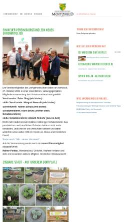 Vorschau der mobilen Webseite www.moitzfeld-ev.de, Dorfgemeinschaft Moitzfeld