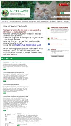 Vorschau der mobilen Webseite www.tierschutz-klosterneuburg-wu.at, Tierschutzverein Klosterneuburg Wien Umgebung