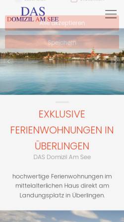 Vorschau der mobilen Webseite www.das-domizil-am-see.de, Domizil Am See