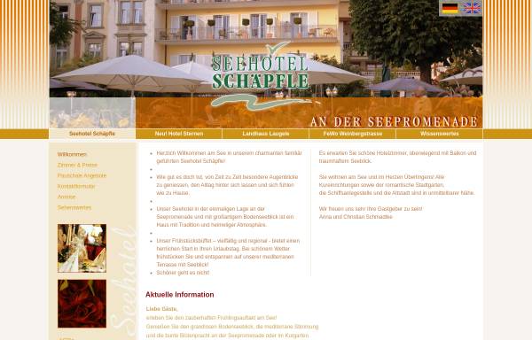 Vorschau von www.schaepfle.de, Hotel-Restaurant-Weinstube Schäpfle