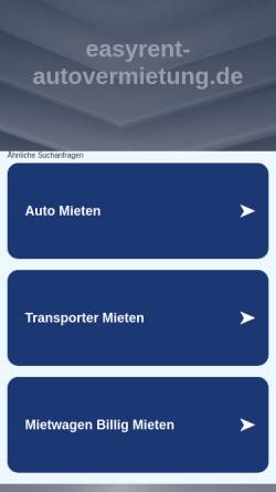 Vorschau der mobilen Webseite www.easyrent-autovermietung.de, Easyrent Autovermietung Hamburg GmbH