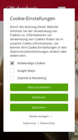 Vorschau der mobilen Webseite www.wucherpfennig.de, Wucherpfennig Avis Autovermietung