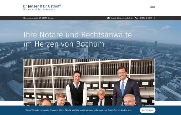 Vorschau von jansen-osthoff.de, Anwaltskanzlei Jansen & Osthoff