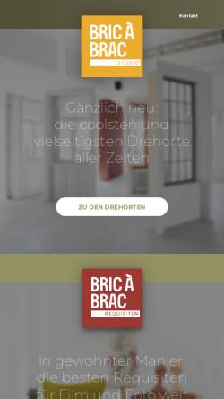 Vorschau der mobilen Webseite www.bric.at, Bric à Brac