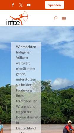 Vorschau der mobilen Webseite www.infoe.de, Institut für Ökologie und Aktions-Ethnologie