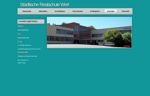 Vorschau von www.realschule-werl.de, Städtische Realschule Werl